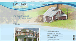 Desktop Screenshot of jwhartfuneralhome.com