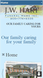Mobile Screenshot of jwhartfuneralhome.com